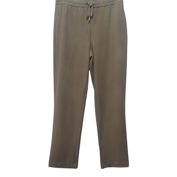 Joie - NWT Olive Green Straight Leg Pants W/ Tie String, Elastic Waist, Size P/S - Picture 5 of 12